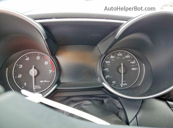 ZARFAEEN9H7552730 2017 ALFA ROMEO GIULIA Blue Instrument cluster view