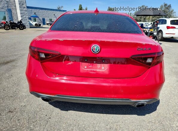 ZARFAMAN0L7635598 2020 ALFA ROMEO GIULIA Red Հետևի տեսք