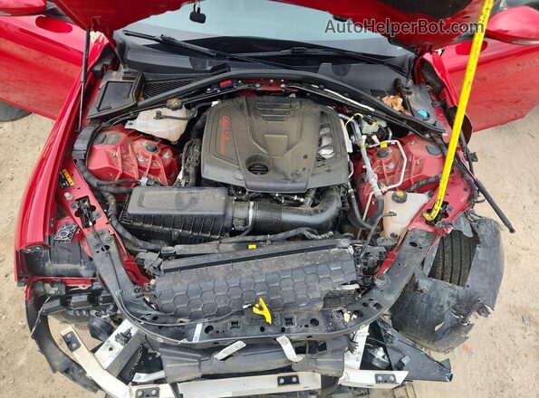 ZARFAMAN0N7662870 2022 ALFA ROMEO GIULIA Red უკანა სალონის ხედი