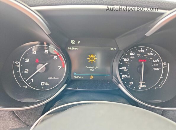 ZARFAMAN3N7652575 2022 ALFA ROMEO GIULIA Gray Вид щитка приладів