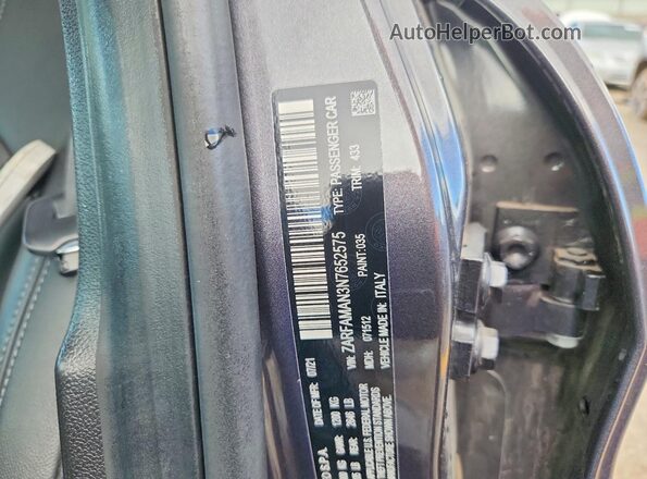 ZARFAMAN3N7652575 2022 ALFA ROMEO GIULIA Gray Вид підкапотного простору