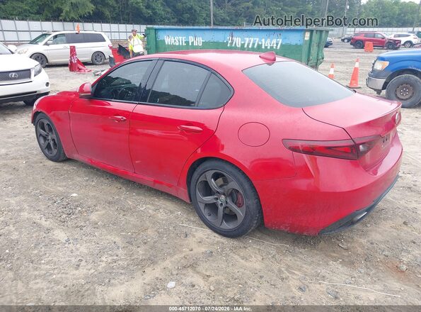 ZARFAMAN4K7598991 2019 ALFA ROMEO GIULIA Red Задня ліва чверть