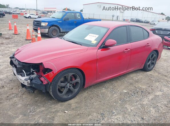 ZARFAMAN4K7598991 2019 ALFA ROMEO GIULIA Red Передня ліва чверть