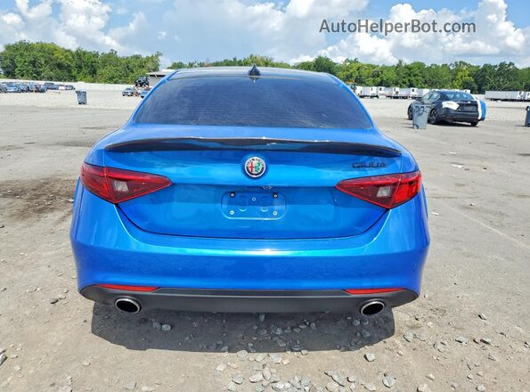 ZARFAMAN4M7645875 2021 ALFA ROMEO GIULIA Синий Вид сзади