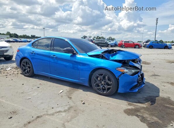 ZARFAMAN4M7645875 2021 ALFA ROMEO GIULIA Синий Передняя правая четверть