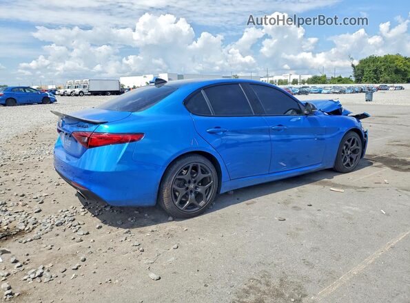 ZARFAMAN4M7645875 2021 ALFA ROMEO GIULIA Синий Задняя правая четверть