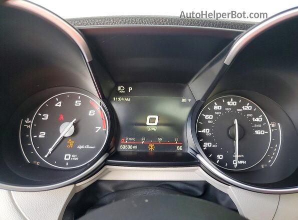 ZARFAMAN4M7645875 2021 ALFA ROMEO GIULIA Синий Вид щитка приборов