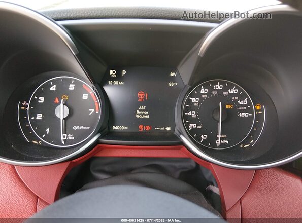 ZARFAMBN0K7605904 2019 ALFA ROMEO GIULIA Gray უკანა სავარძლების ხედი