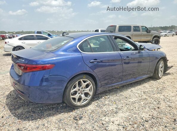 ZARFAMBN0M7640249 2021 ALFA ROMEO GIULIA Blue Trasero derecho