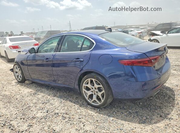 ZARFAMBN0M7640249 2021 ALFA ROMEO GIULIA Blue Trasero izquierdo