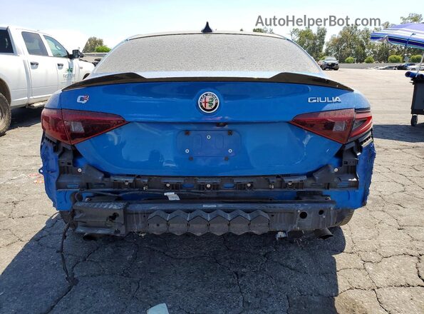 ZARFAMBN2N7660181 2022 ALFA ROMEO GIULIA Blue Widok z tyłu