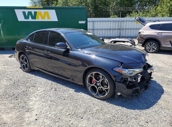 ZARFAMBN3N7665809 2022 ALFA ROMEO GIULIA Black Передня права чверть