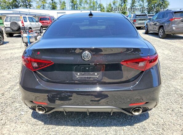 ZARFAMBN3N7665809 2022 ALFA ROMEO GIULIA Black Вид ззаду