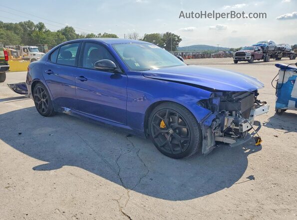 ZARFAMBN6L7632459 2020 ALFA ROMEO GIULIA Blue Front right