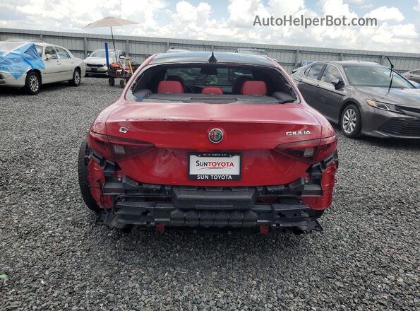 ZARFAMBN6N7665030 2022 ALFA ROMEO GIULIA Red უკანა ხედი