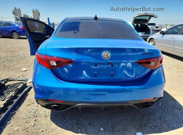 ZARFAMBN9K7621342 2019 ALFA ROMEO GIULIA Blue Հետևի տեսք