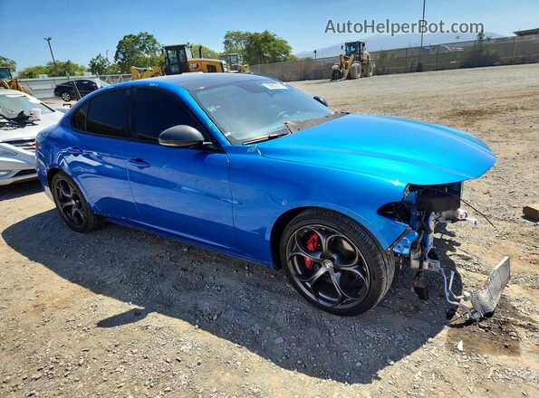 ZARFAMBN9K7621342 2019 ALFA ROMEO GIULIA Blue Առջևի աջ