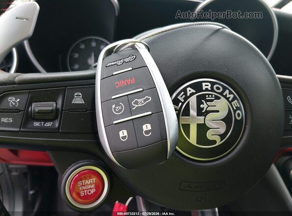 ZARFAMEV9K7613138 2019 ALFA ROMEO GIULIA Gray Вид панелі приладів