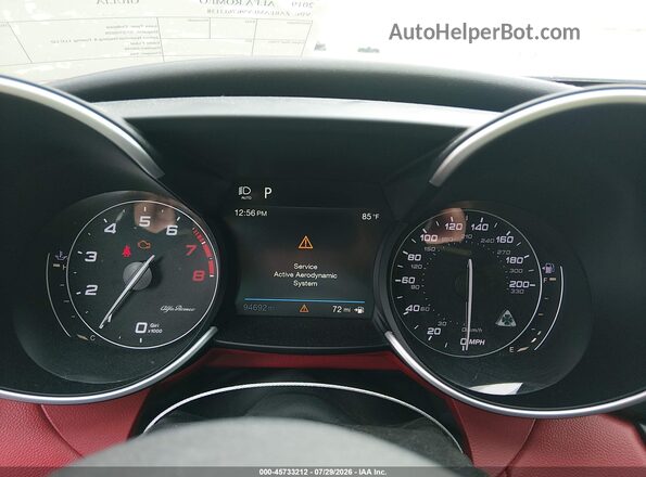 ZARFAMEV9K7613138 2019 ALFA ROMEO GIULIA Gray Вид задніх сидінь