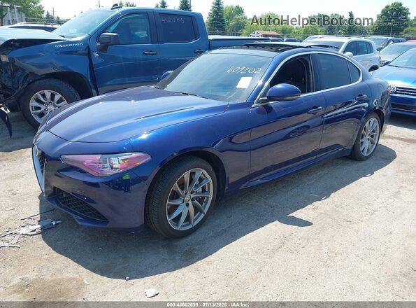 ZARFANAN0K7609202 2019 ALFA ROMEO GIULIA Blue Vista tres cuartos delantera izquierda