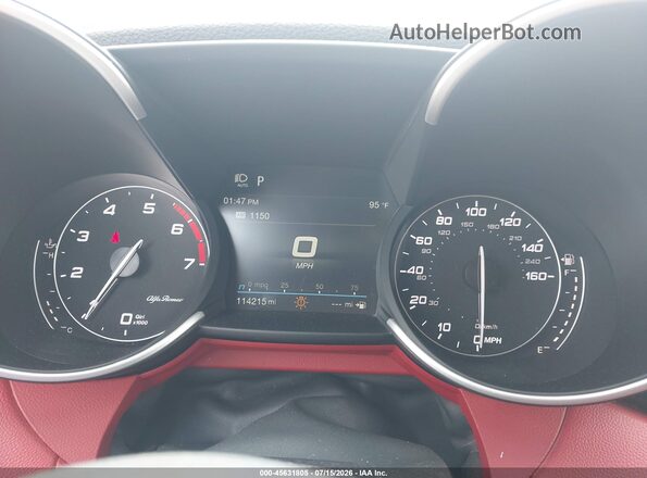 ZARFANAN6M7646547 2021 ALFA ROMEO GIULIA White უკანა სავარძლების ხედი