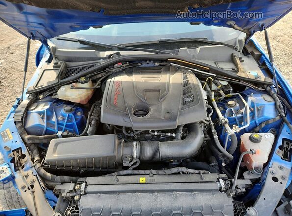 ZARFANAN9K7608520 2019 ALFA ROMEO GIULIA Синий Вид задней части салона