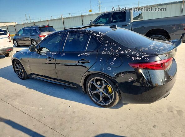 ZARFANBN3K7623125 2019 ALFA ROMEO GIULIA Black Tył lewy
