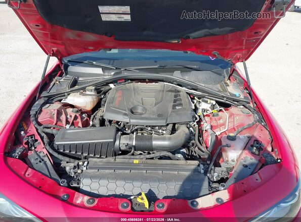 ZARFANBN5N7652811 2022 ALFA ROMEO GIULIA Red Widok z tyłu