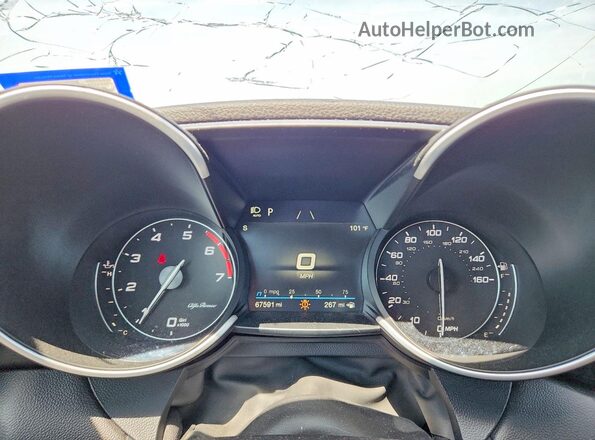 ZARFANBN6P7670477 2023 ALFA ROMEO GIULIA Blue Instrument cluster view