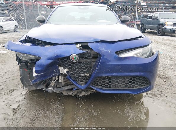 ZARFANBN7L7635828 2020 ALFA ROMEO GIULIA Dark Blue Вид спереди