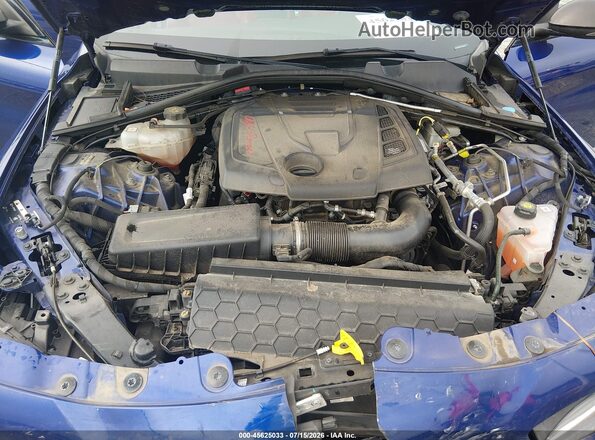 ZARFANBN7L7635828 2020 ALFA ROMEO GIULIA Dark Blue Вид сзади
