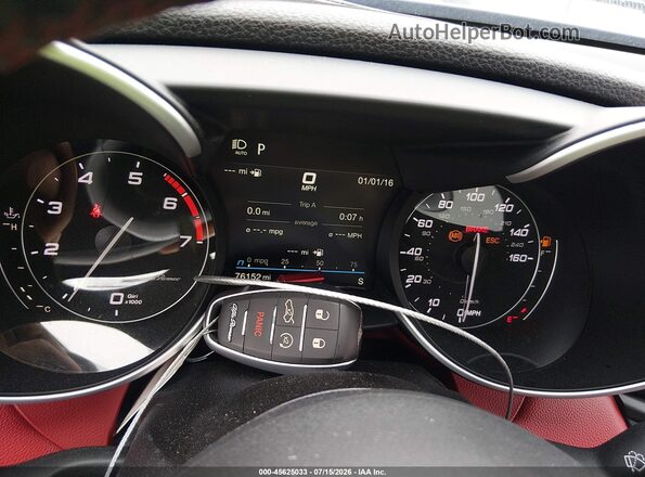 ZARFANBN7L7635828 2020 ALFA ROMEO GIULIA Dark Blue Вид панели приборов