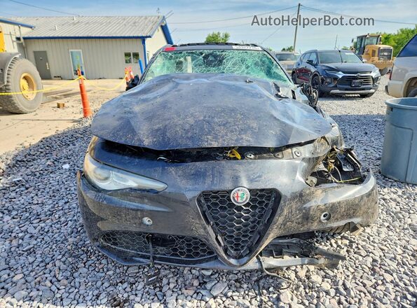 ZARFANBN8M7647830 2021 ALFA ROMEO GIULIA Black Դիմացի տեսք