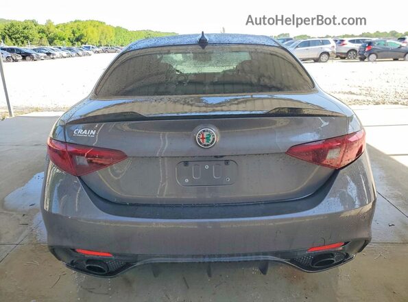 ZARFANBN8N7654116 2022 ALFA ROMEO GIULIA Gray Widok z tyłu