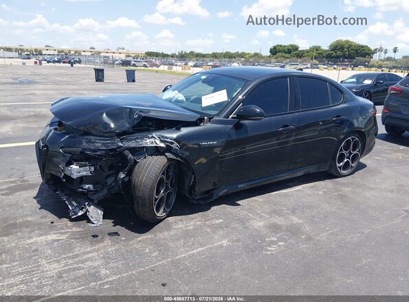 ZARFANBN8P7676264 2023 ALFA ROMEO GIULIA Черный Передняя левая четверть