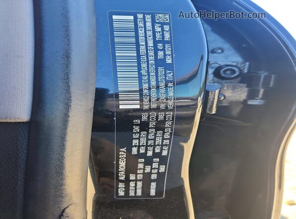 ZASFAKAN0J7B70291 2018 ALFA ROMEO STELVIO Black VIN sticker view