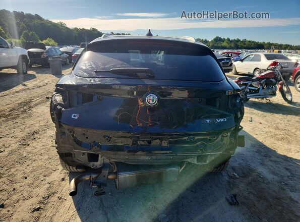 ZASFAKAN0J7B70291 2018 ALFA ROMEO STELVIO Black Rear view