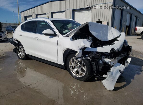 ZASFAKAN1J7C19353 2018 ALFA ROMEO STELVIO White Delantero derecho
