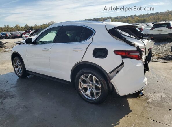 ZASFAKAN1J7C19353 2018 ALFA ROMEO STELVIO White Trasero izquierdo