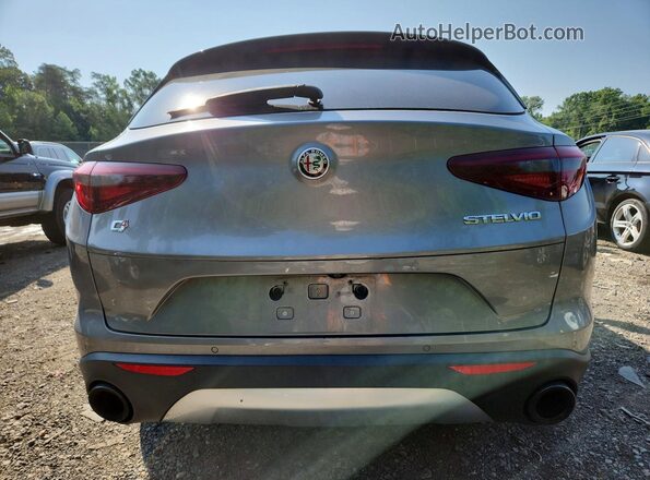 ZASFAKAN3J7B96187 2018 ALFA ROMEO STELVIO Gray უკანა ხედი