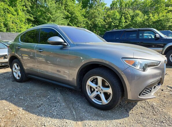 ZASFAKAN3J7B96187 2018 ALFA ROMEO STELVIO Gray წინა მარჯვენა