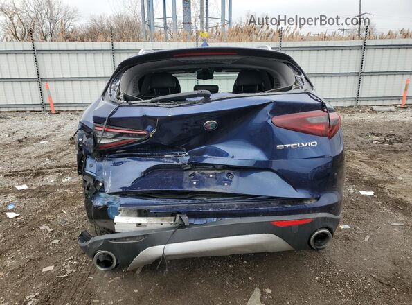 ZASFAKAN4J7B59536 2018 ALFA ROMEO STELVIO Blue უკანა ხედი