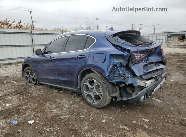 ZASFAKAN4J7B59536 2018 ALFA ROMEO STELVIO Blue უკანა მარცხენა