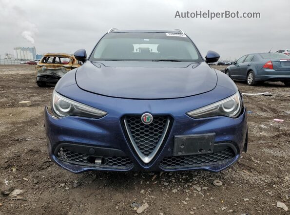ZASFAKAN4J7B59536 2018 ALFA ROMEO STELVIO Blue წინა ხედი