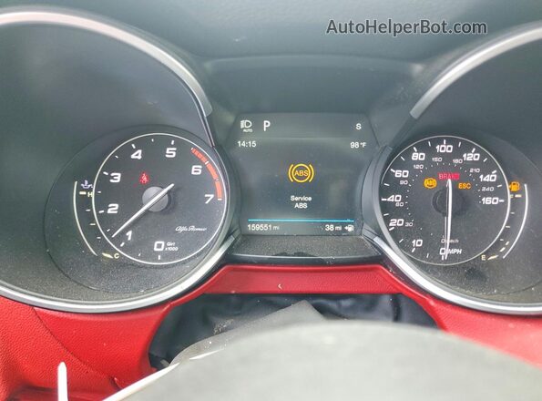 ZASFAKAN8J7B76761 2018 ALFA ROMEO STELVIO Белый Вид щитка приборов