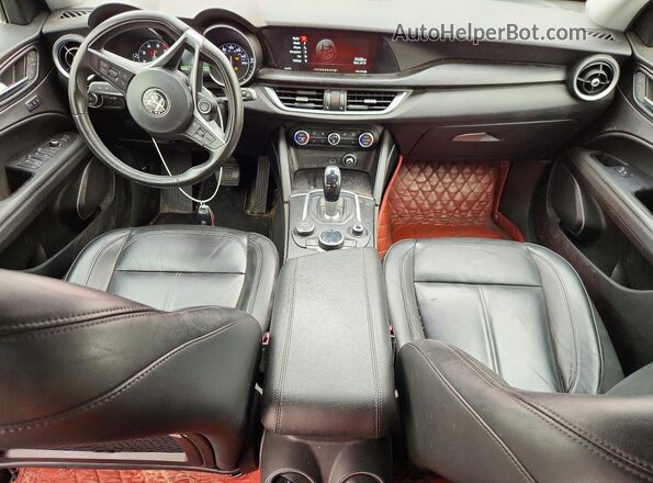 ZASFAKANXJ7B76745 2018 ALFA ROMEO STELVIO Red Առջևի վահանակի տեսք