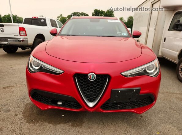 ZASFAKANXJ7B76745 2018 ALFA ROMEO STELVIO Red Դիմացի տեսք