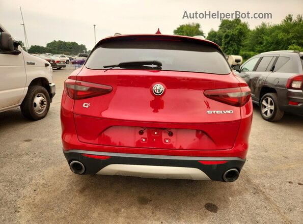ZASFAKANXJ7B76745 2018 ALFA ROMEO STELVIO Red Հետևի տեսք