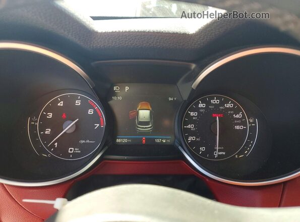 ZASFAKBN1J7B97630 2018 ALFA ROMEO STELVIO Серебряный Вид щитка приборов