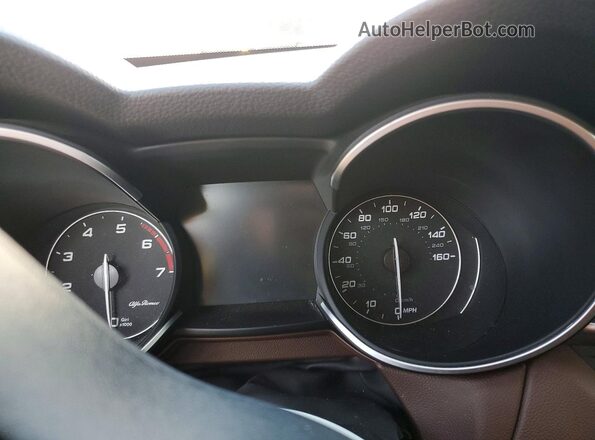 ZASFAKBN2J7B99712 2018 ALFA ROMEO STELVIO White Widok zestawu wskaźników